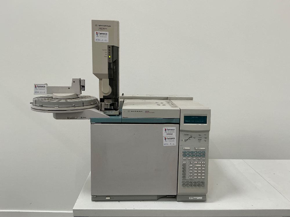 Image of Agilent 6890N GC with sampler 100positions SSL FID